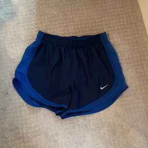Navy blue Nike shorts, size small